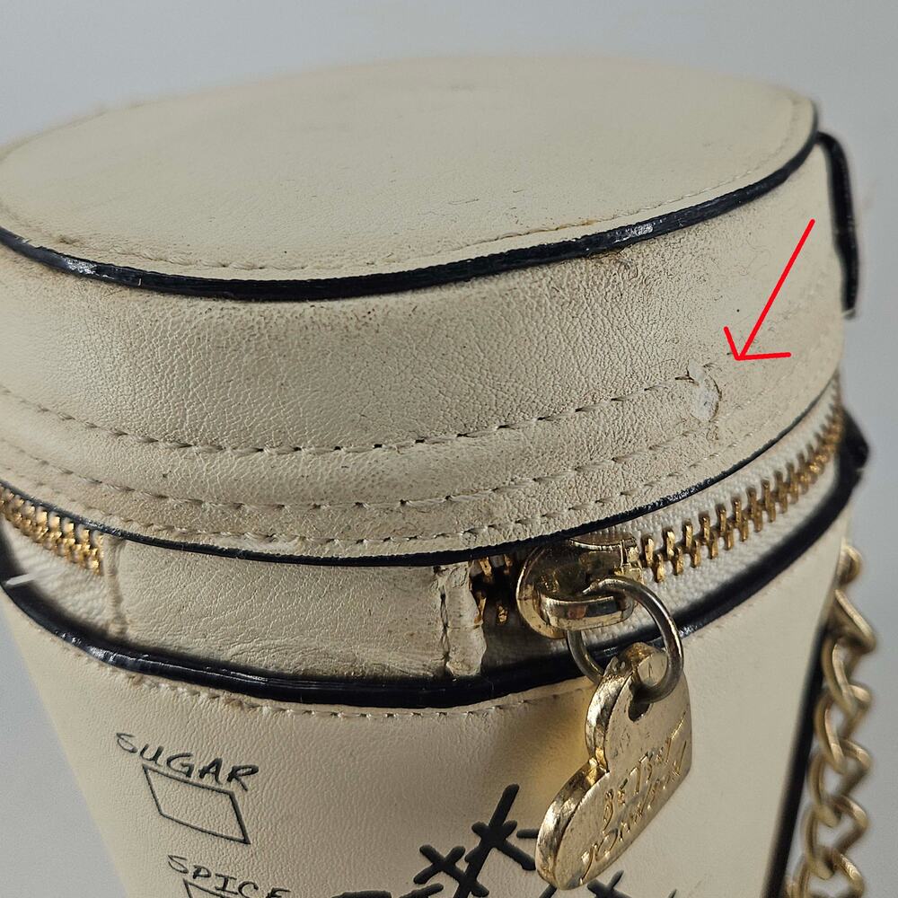 Whimsical Betsey Johnson Pumpkin Spice Latte crossbody bag - Picture 7 of 8